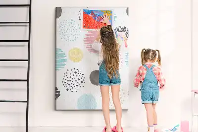 Cork Note Board Colorful circles