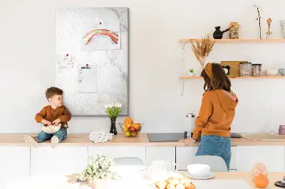 Wall cork memo board Marble texture