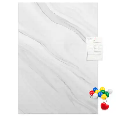 Cork pin board Marble waves