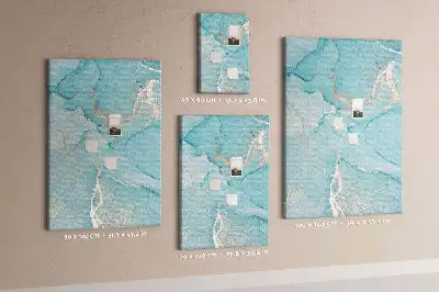 Cork Note Board Decorative marble texture
