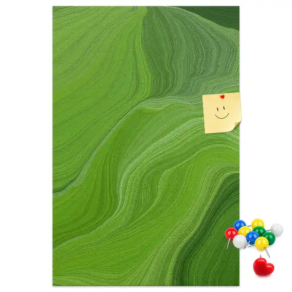 Wall cork memo board Abstract waves