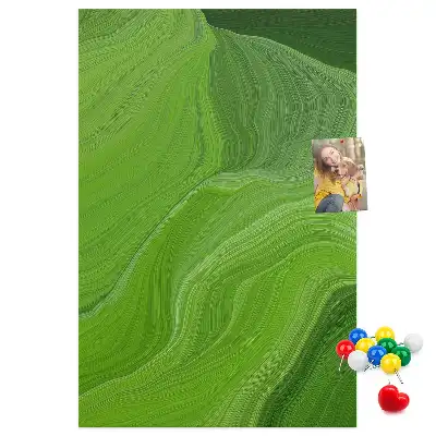 Wall cork memo board Abstract waves