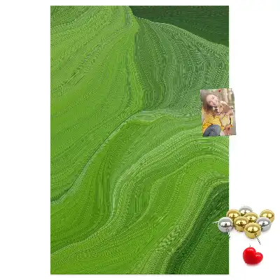 Wall cork memo board Abstract waves