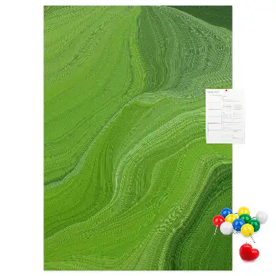 Wall cork memo board Abstract waves