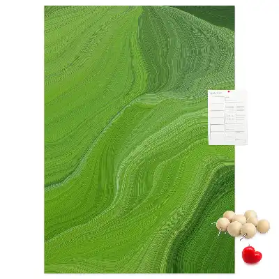 Wall cork memo board Abstract waves