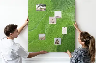 Wall cork memo board Abstract waves