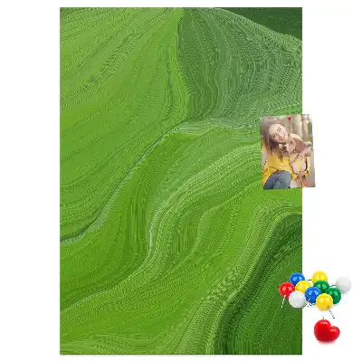 Wall cork memo board Abstract waves
