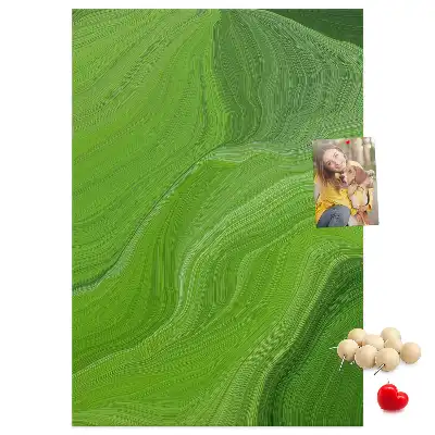 Wall cork memo board Abstract waves