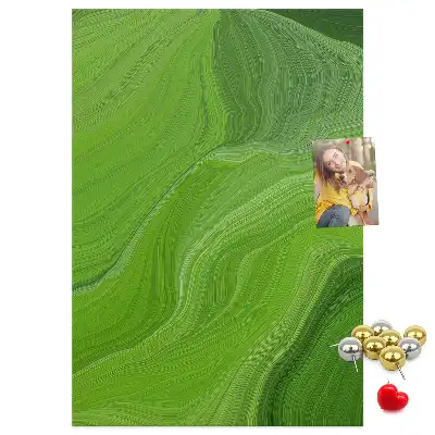 Wall cork memo board Abstract waves