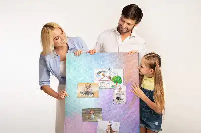 Cork pin board Pastel feathers