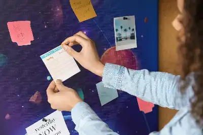 Cork Note Board Space art