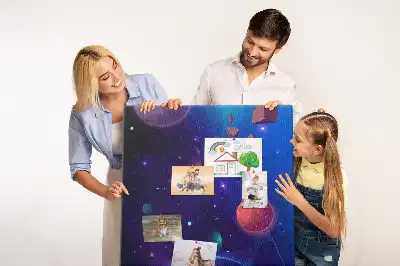 Cork Note Board Space art