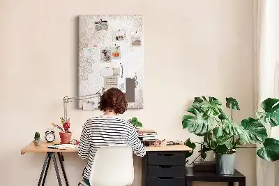 Mandala pattern cork pin board