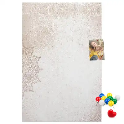 Mandala pattern cork pin board