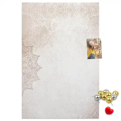 Mandala pattern cork pin board