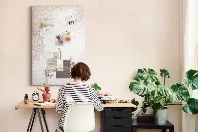 Mandala pattern cork pin board