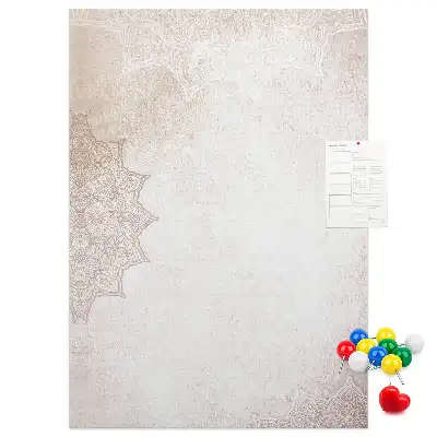Mandala pattern cork pin board