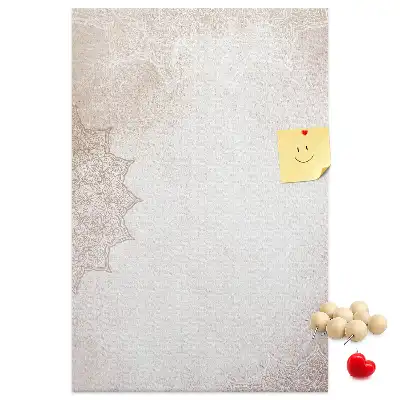 Mandala pattern cork pin board