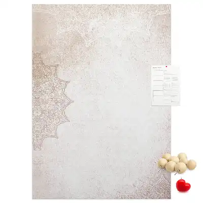 Mandala pattern cork pin board