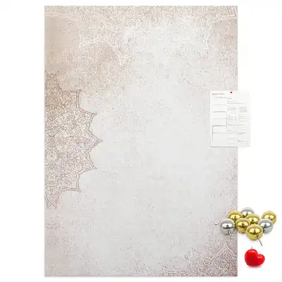 Mandala pattern cork pin board
