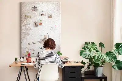 Mandala pattern cork pin board