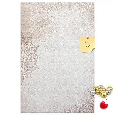Mandala pattern cork pin board