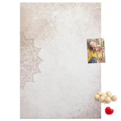 Mandala pattern cork pin board