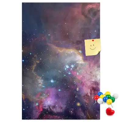 Star galaxy cork pin board