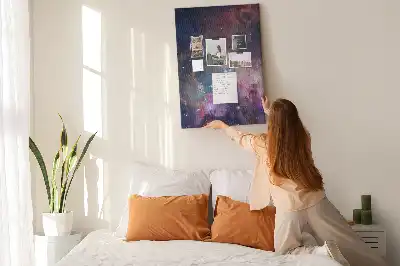 Star galaxy cork pin board