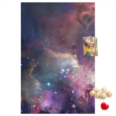 Star galaxy cork pin board