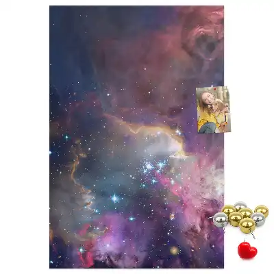 Star galaxy cork pin board