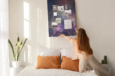 Star galaxy cork pin board