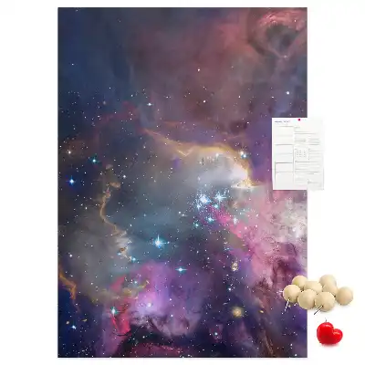 Star galaxy cork pin board