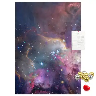 Star galaxy cork pin board