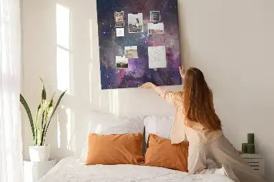 Star galaxy cork pin board
