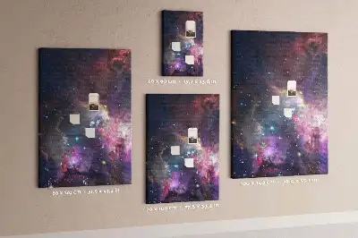Star galaxy cork pin board