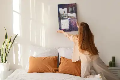 Star galaxy cork pin board