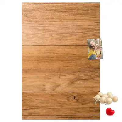 Cork note board wooden panel