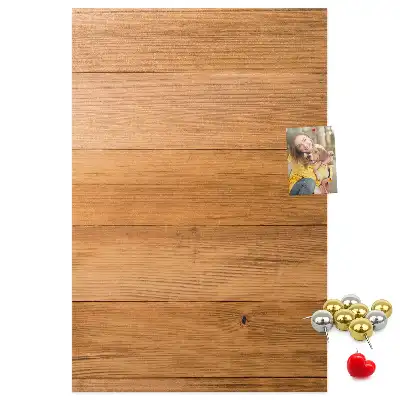 Cork note board wooden panel