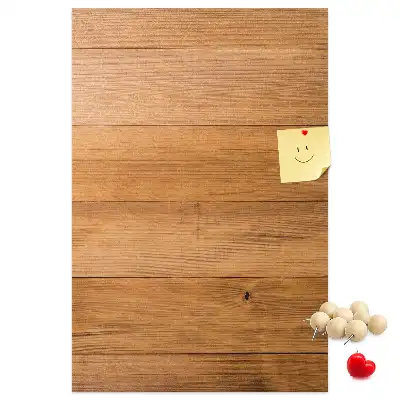 Cork note board wooden panel