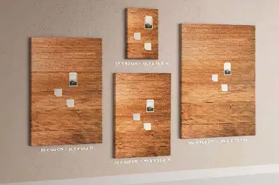 Cork note board wooden panel