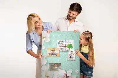 Flowers in bloom wall cork memo board