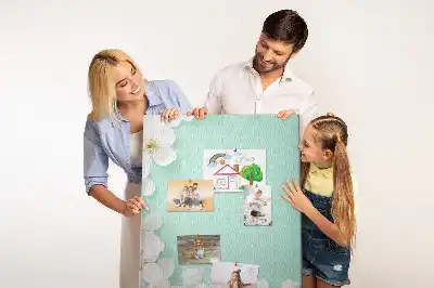 Flowers in bloom wall cork memo board