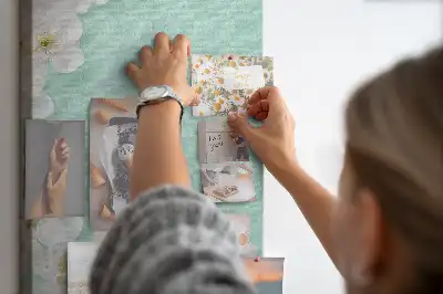 Flowers in bloom wall cork memo board