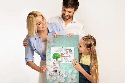 Flowers in bloom wall cork memo board