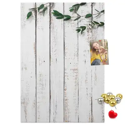 Cork pin board with wood panels
