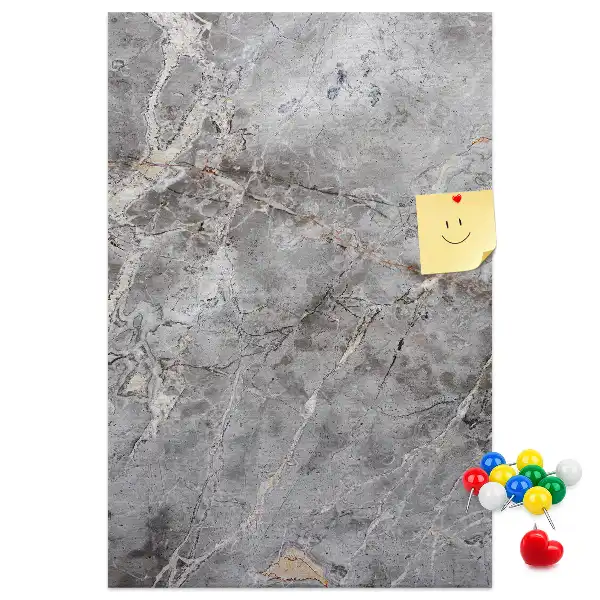 Wall cork memo board Deep dark marble
