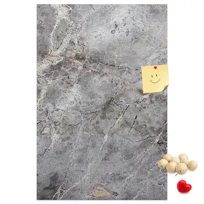 Wall cork memo board Deep dark marble