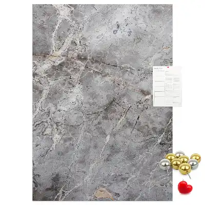 Wall cork memo board Deep dark marble