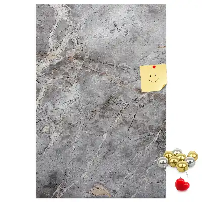 Wall cork memo board Deep dark marble
